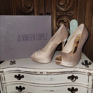Brand New JLO Blingy Blush Heels
